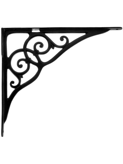Extra Large Iron Sink Bracket - 15 5/8 inch x 17 3/4 inch In Matte Black.